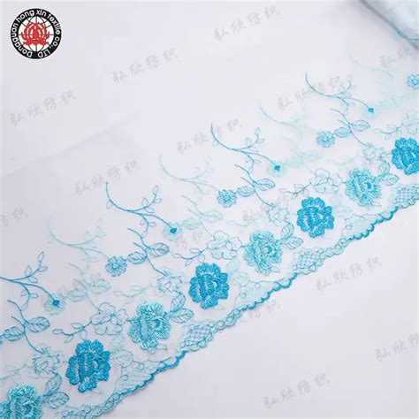 Ornamental Embroidered Lace Chiffon Lingerie Dress Fabric With