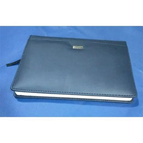 Pu Leather Hard Bound Corporate Notebook Diary For Office Paper Size