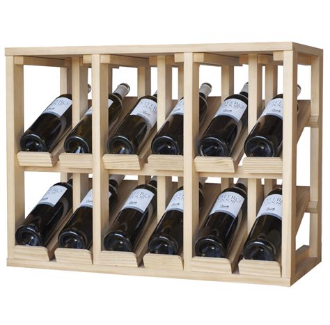 Double Bottle Display Wooden Wine Rack Vinoracking