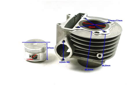 Cylinder Moretti Do Skutera 4T 100cc 152QMJ MotoLand