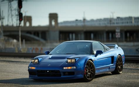 Wallpaper Honda Acura NSX Mobil Biru Mobil Jepang Mobil Sport Pop