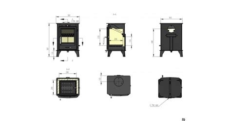 Defra Approved 87% efficient Ottawa 5kw Contemporary Wood Burning Stove ...