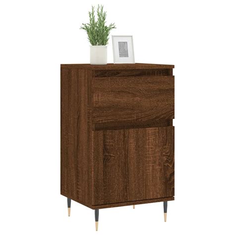 Sideboard Braun Eichen Optik 40x35x70 Cm Holzwerkstoff Online Kaufen