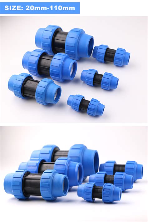 Hdpe Pe Pn10 Pn16 16bar Irrigation Compression Fittings Water