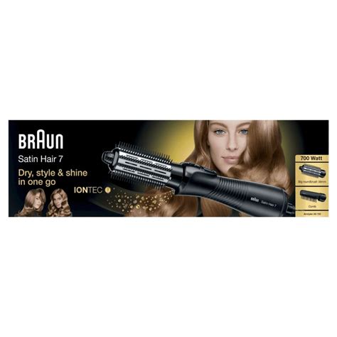 Braun Satin Hair As Brosse Soufflante Air Chaud Chaleur Noir