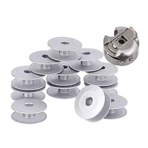 2pcs Bobbin Case with 12pcs Aluminum Bobbins for Tailor, High Industrial Sewing Machine and ...