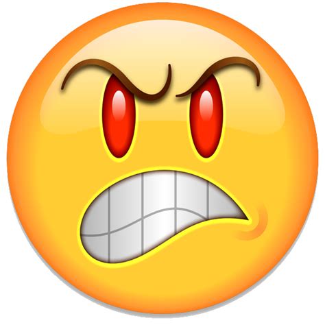 Angry Face Emoticon Png Transparent Image