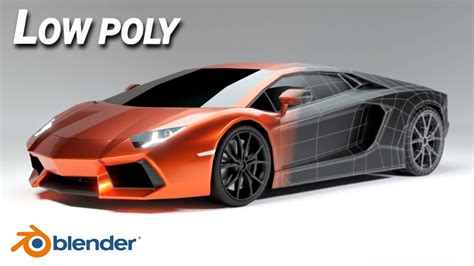 Blender 3 0 Low Poly Car Modeling Lamborghini Aventador Time Lapse