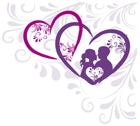 Heart Clip Art Couple Sweet Background Vector Png Download 1709
