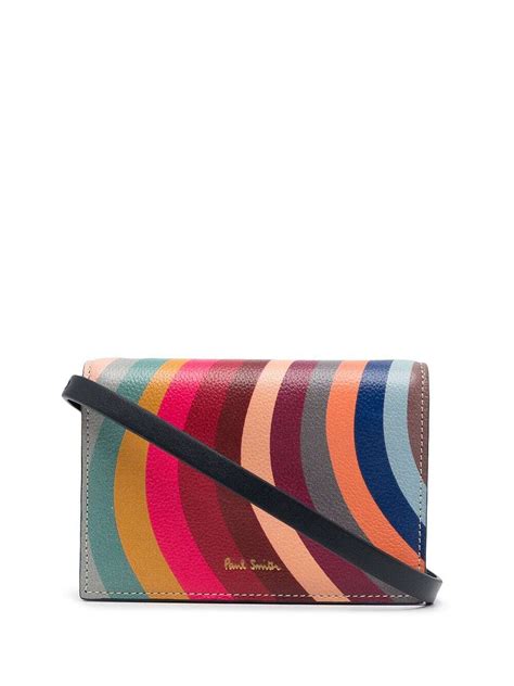 Paul Smith Swirl Leather Crossbody Wallet Paul Smith