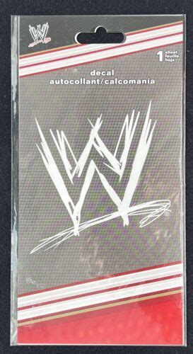 Wwe Logo Decal Sticker White Wrestling New And Sealed 2013 4641868960