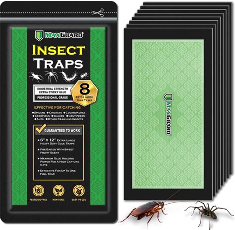 Maxguard Trampas Extra Grandes Para Insectos Trampas Tablero De