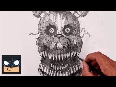 How To Draw Nightmare Freddy | Five Nights at Freddy's - Videos For Kids