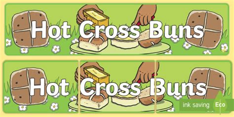 Hot Cross Buns Display Banner Teacher Made