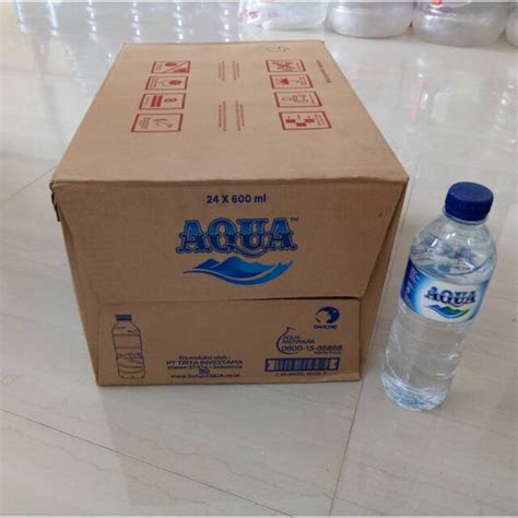 Jual Air Mineral Aqua 600ml Indonesiashopee Indonesia