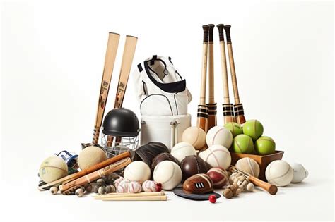 Premium AI Image | Neatly Arranged Cricket Accessories