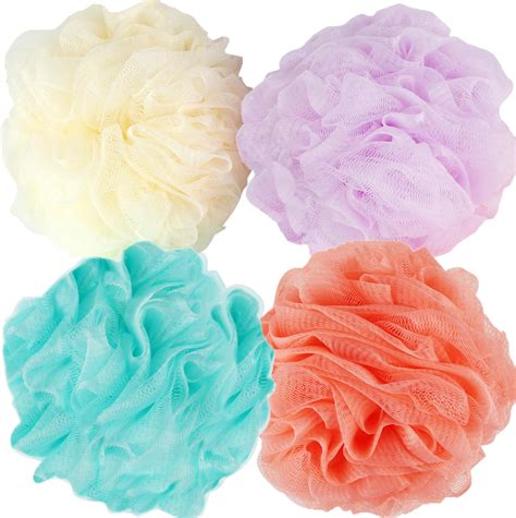 Xtf2015 Bath Sponge Shower Loofahs Soft Net Body Scrubber