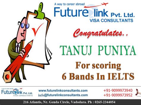 Future Link Consultants Wishes A Bright Future To Mr Tanuj Puniya