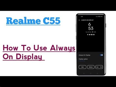 Realme C How To Use Always On Display Youtube