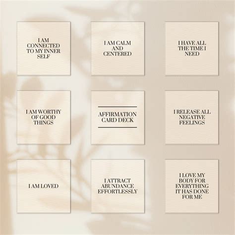 Vision Board Planner Affirmations Affirmation Cards Deck Design