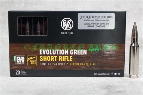 Franken Arms Waffen Und Munitionshandel Rws Short Rifle Evo Green 308 Win 139gr 90g 20