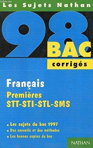 Amazon.com: Français, premières STT-STI-STL-SMS : [les sujets du bac ...
