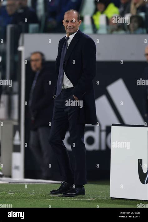 Turin Italy 13th November 2022 Massimiliano Allegri Head Coach Of