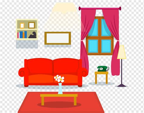 Living Room Cartoon Png Baci Living Room