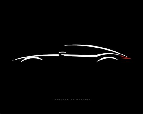 Premium Vector | Stylish concept sport car silhouette in black background