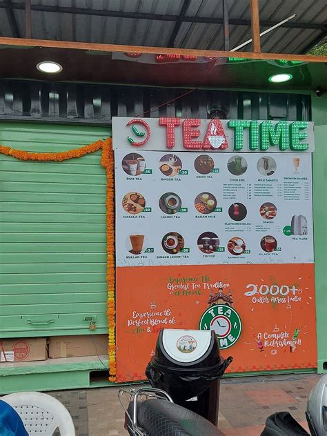 Menu At Tea Time Hyderabad Ntr Garden Road