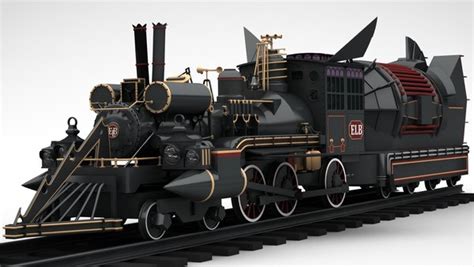 Modèle 3d De Train Du Temps Jules Verne Turbosquid 2054145