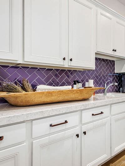 23 Purple Tile Design Ideas For Your Kitchen And Bath