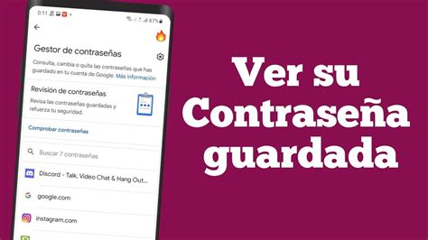 C Mo Encontrar Las Contrase As Guardadas En Android