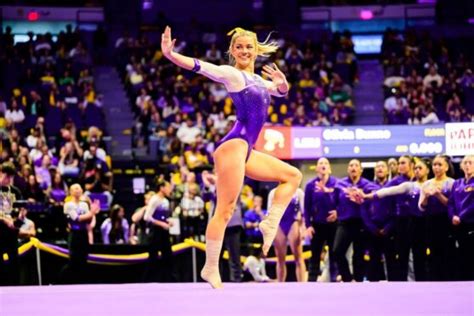 Olivia Dunne North Carolina Lsu Gymnastics Meet In Baton Rouge