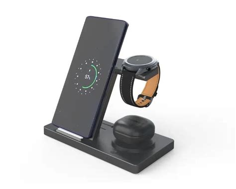 Купить – Док-станция беспроводной зарядки 3 в 1 T258 15W для смартфона ...