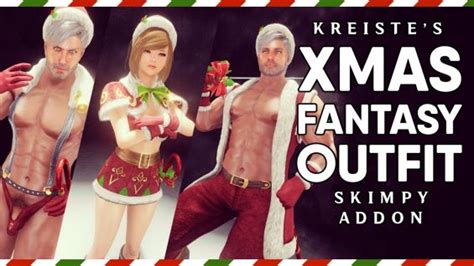 Kreiste S Christmas Fantasy Outfit Skimpy Addon CBBE 3BA HIMBO