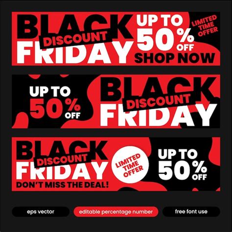 Premium Vector Special Offer Black Friday Banner Template