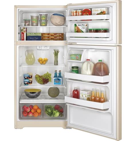 GE 14 6 Cu Ft Top Freezer Refrigerator Bisque At Pacific Sales