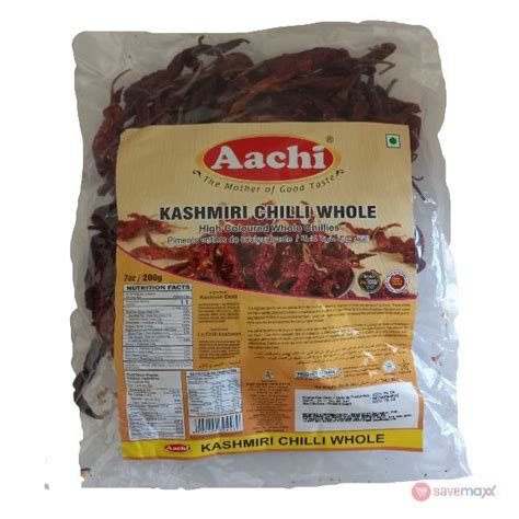 Aachi Kashmiri Chilli Whole With Stem G Apna Bazar