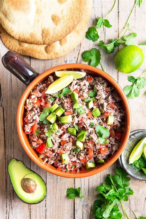 Salpicón de Res Shredded Beef Salad from Guatemala Mexico