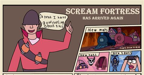 Fanart Tf2 Teamfortress2 Tf2 Scream Fortress Update Comic Pixiv