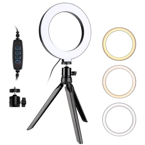 Led Ring Light With Tripod Stand For Live Streaming Youtube Video