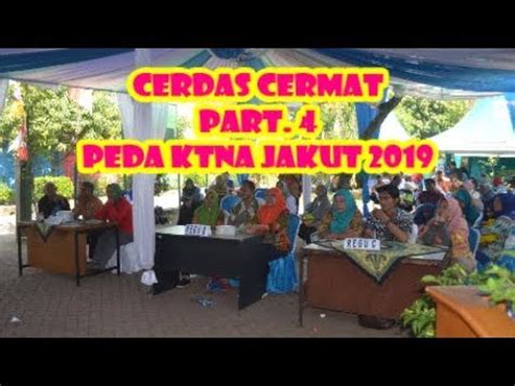 Cerdas Cermat Part Pekan Daerah Kontak Tani Nelayan Andalan Peda