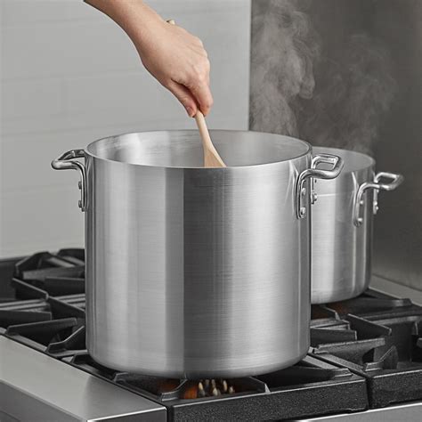 Qt Aluminum Stock Pot Heavy Weight Webstaurantstore