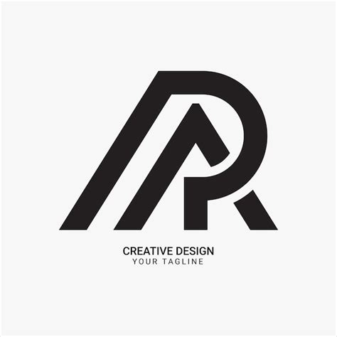 Creativo Ar O Ra Monograma Inicial Elegante Diseño De Logotipo único De Marca Moderna Vector