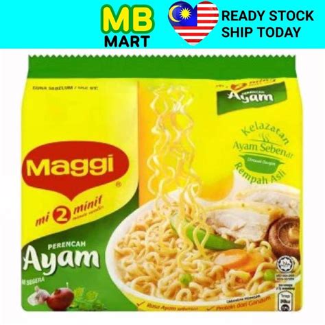 Maggi 2min Chicken 5packs X 77g Shopee Malaysia