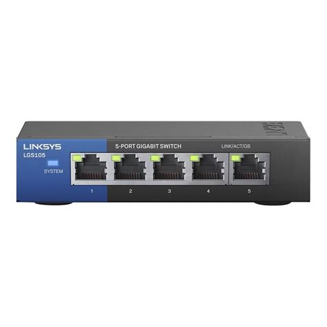 Linksys LGS105 5 Port Business Desktop Gigabit Switch Black