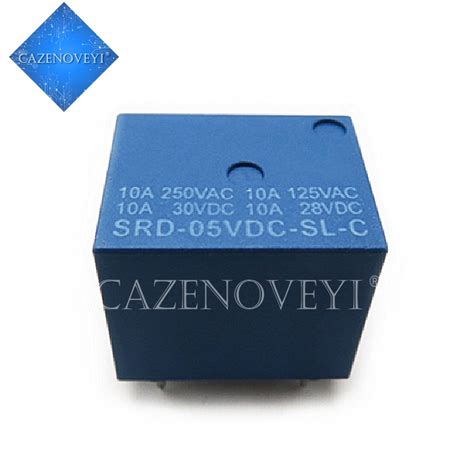 5 PCS 5V DC Power Relay SRD 05VDC SL C T73 5V SRD 5VDC SL C 5Pin PCB