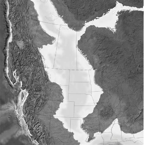 Paleogeographic Map Of The Western Interior Seaway Ron Blakey