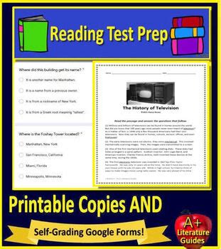 4th Grade NC EOG Reading Test Prep North Carolina End Of Grade Assessment